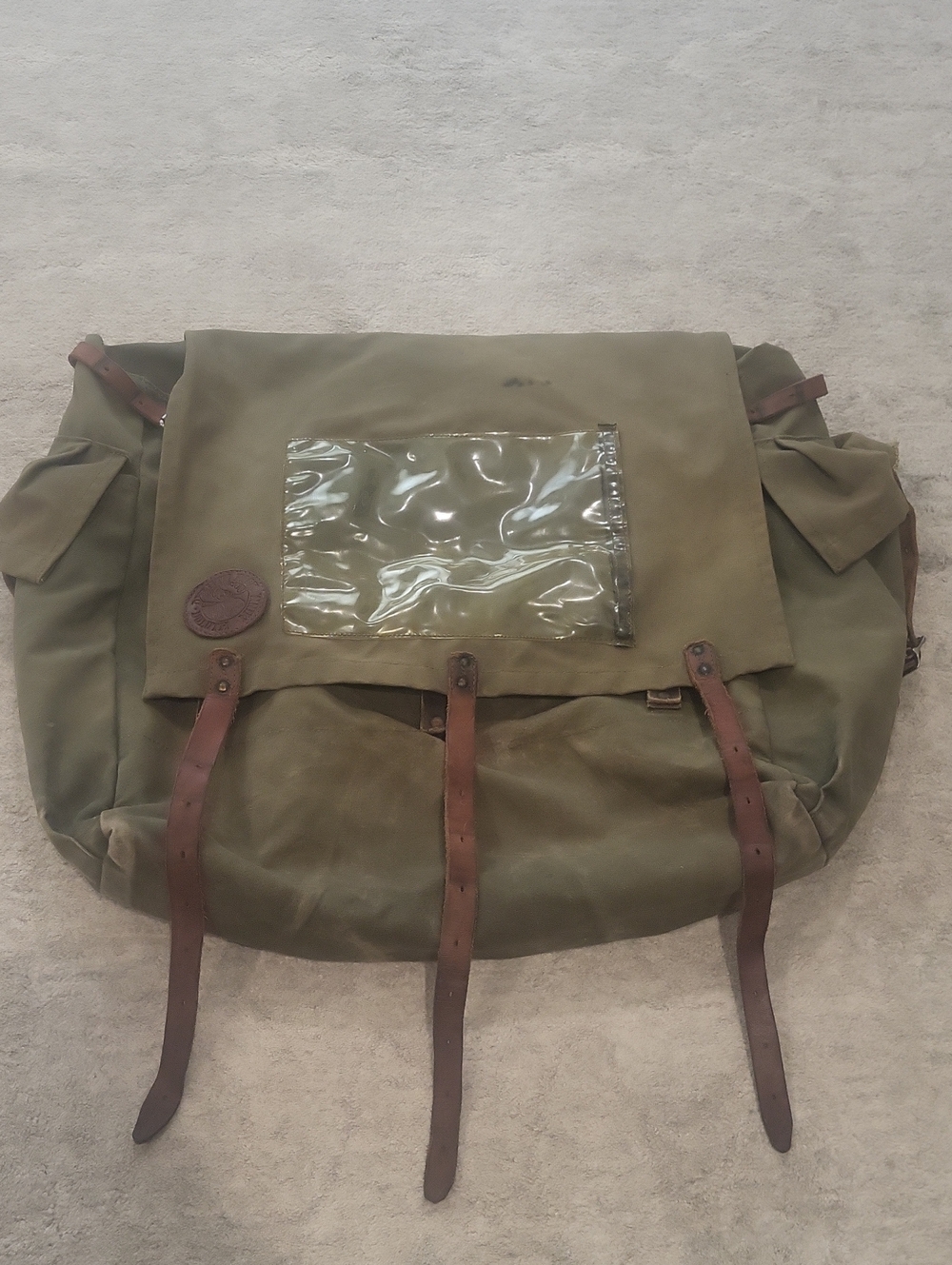 Vintage Duluth Pack No.4 Canvas and Leather Bag